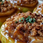PUMPKIN PIE STUFFED BAKED APPLES