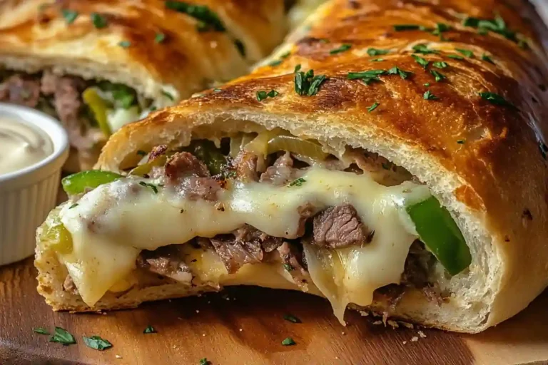 Philly Cheesesteak Stromboli