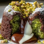 Pistachio Chocolate Lava Cakes