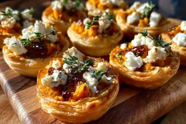 Pumpkin Goat Cheese Tartlets