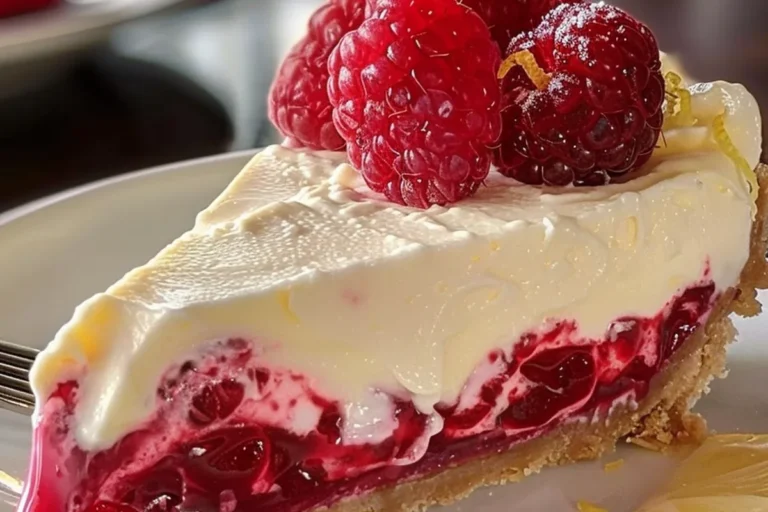Raspberry Lemon Cream Pie.