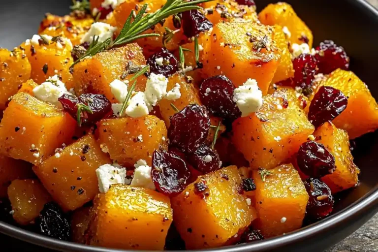 Roasted Butternut Squash with Feta