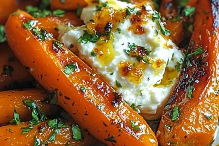 Roasted Carrots with Whipped Ricotta and Hot Honey