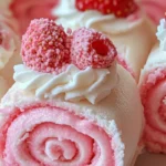 STRAWBERRY MARSHMALLOW FONDANT ROLLS