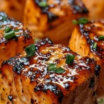 SWEET CHILI SALMON BITES WITH COCONUT CREAM