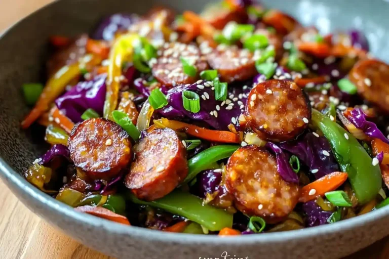 Sausage Cabbage Stir Fry