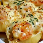 Shrimp Alfredo Stuffed Shells