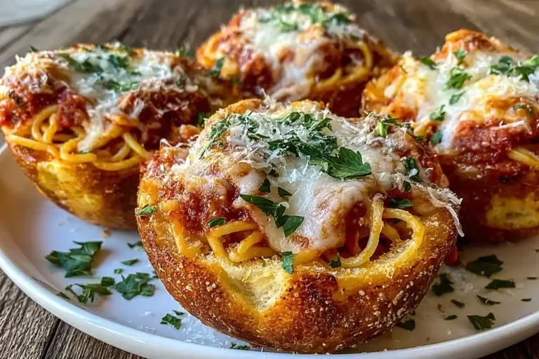 Spaghetti Bread Bowls