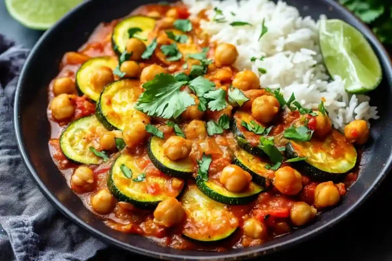 Spicy Zucchini Chickpea Curry