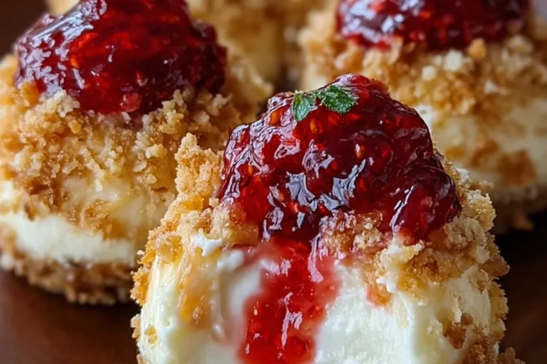 Strawberry Crunch Cheesecake Bites