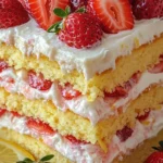 Strawberry Lemonade Buttermilk Cake