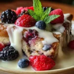 Wild Berry Bread Pudding