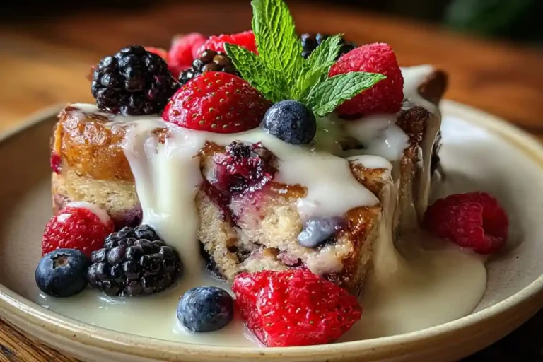 Wild Berry Bread Pudding