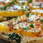 crustless Cheesy Potato & Spinach Quiche