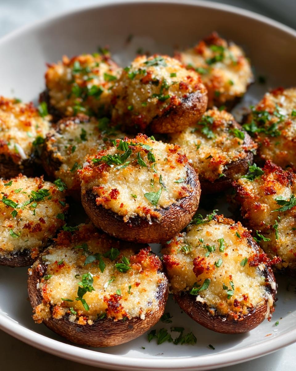 Air Fryer Parmesan Mushrooms - detail 2
