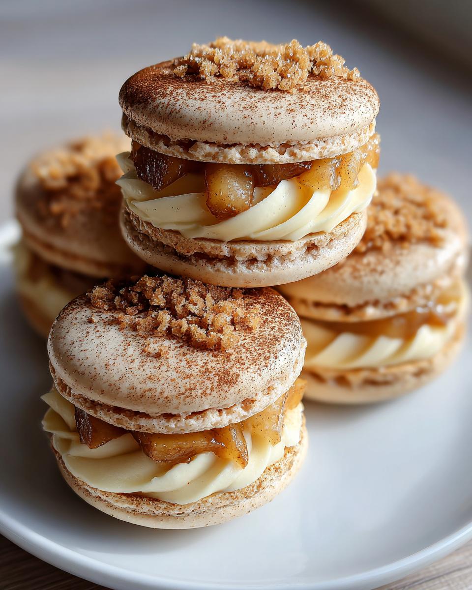Irresistible Apple Pie Macarons That Taste Like Autumn Magic 5 Apple Pie Macarons - detail 1
