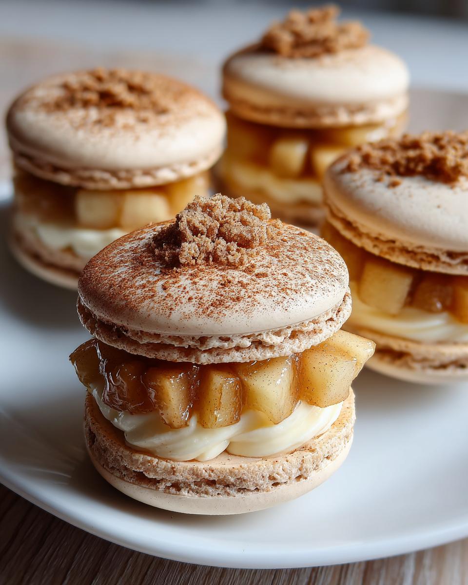 Irresistible Apple Pie Macarons That Taste Like Autumn Magic 6 Apple Pie Macarons - detail 2