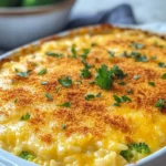 BROCCOLI RICE CASSEROLE