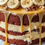 Banana Caramel Layer Cake