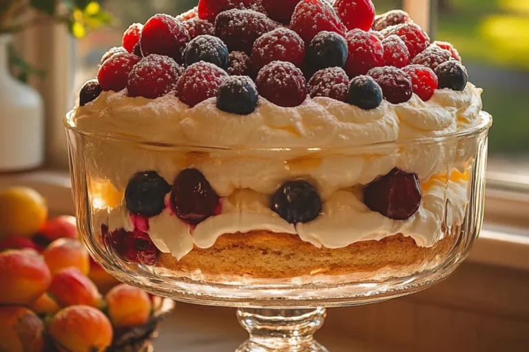 Berry Vanilla Trifle Cups layer fluffy cream for a dreamy dessert! 2 Berry Vanilla Trifle Cups layer fluffy cream