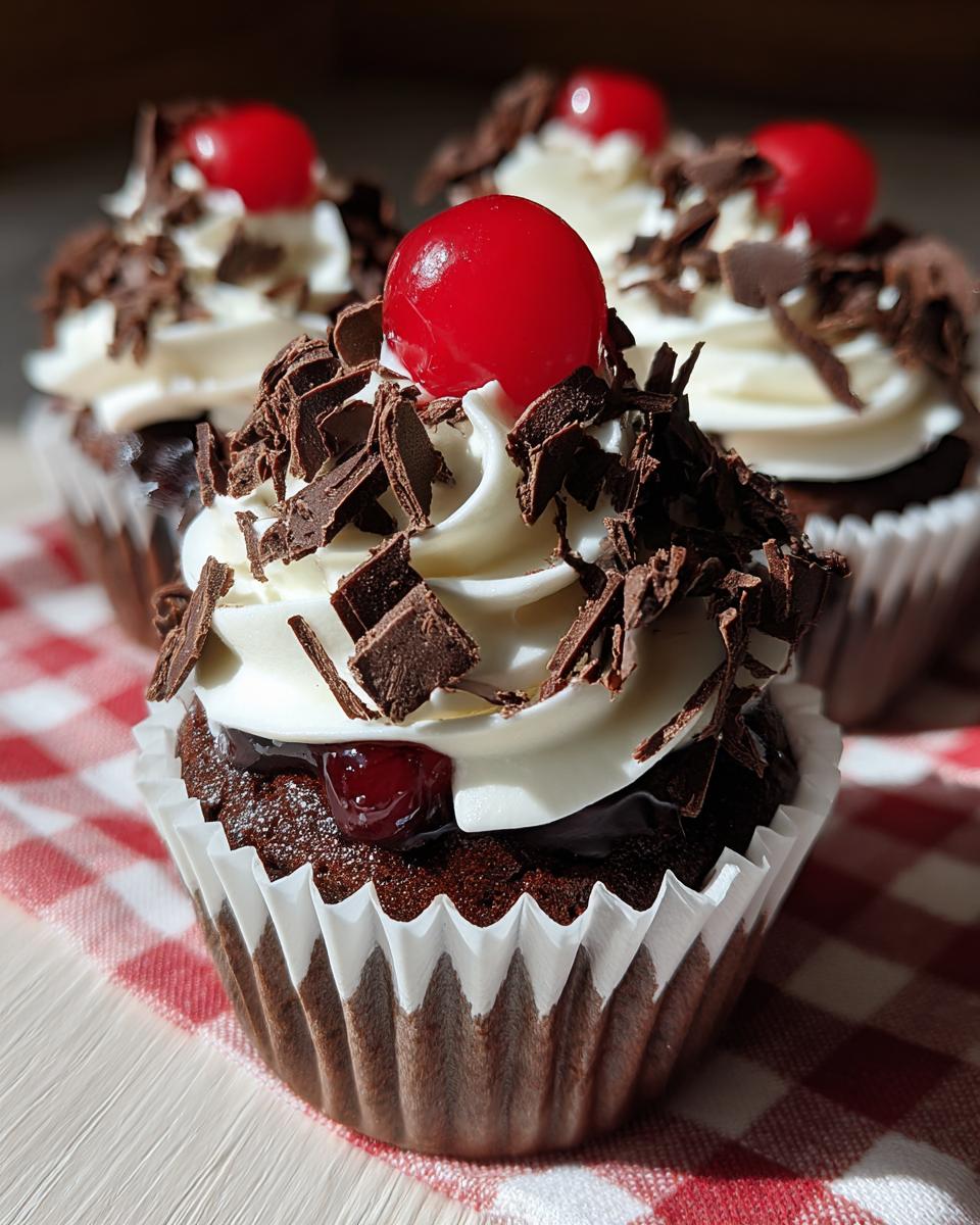 Irresistible Black Forest Cupcakes - Moist & Magical in 3 Steps 6 Black Forest Cupcakes - detail 2