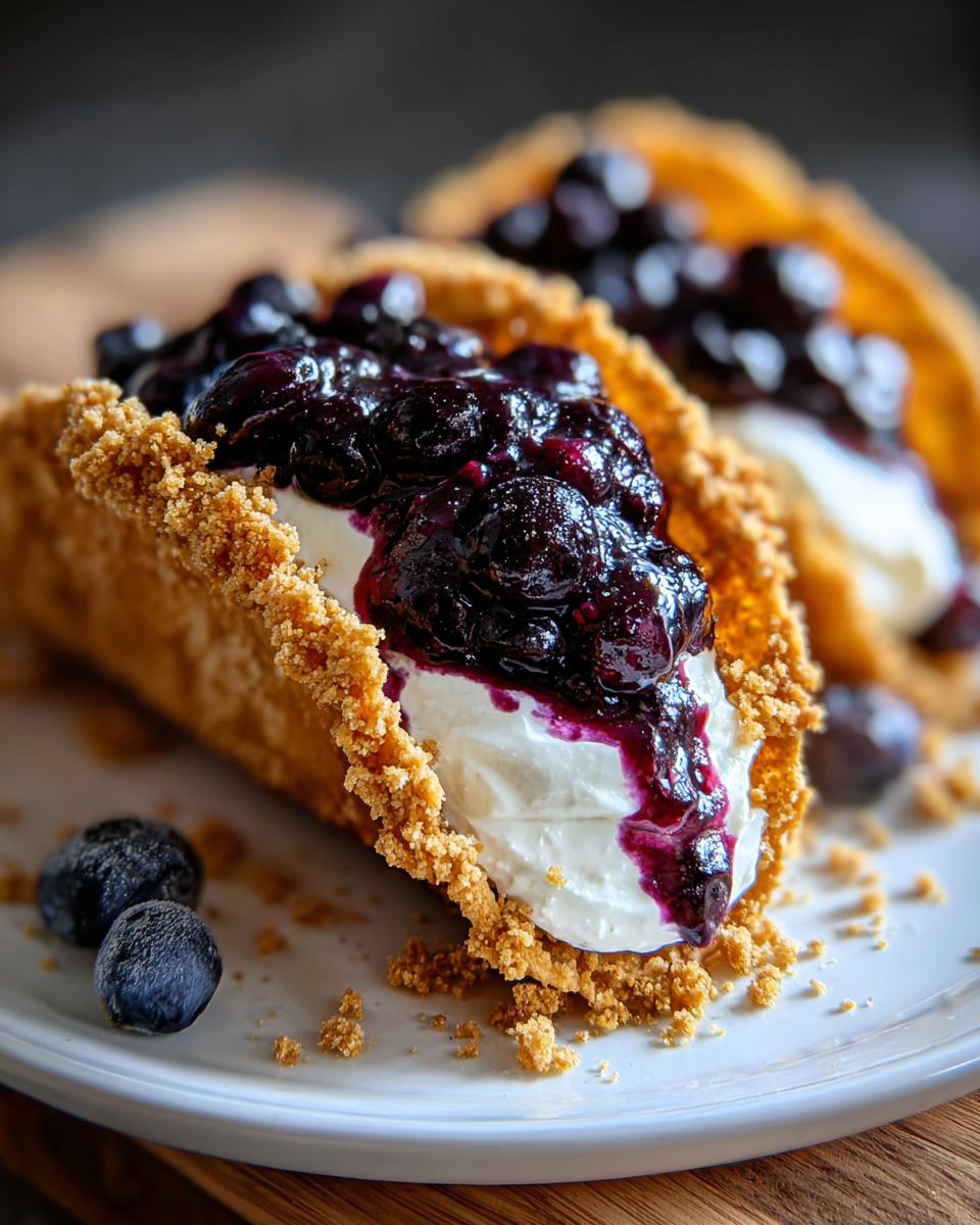 Blueberry Cheesecake Tacos - detail 1