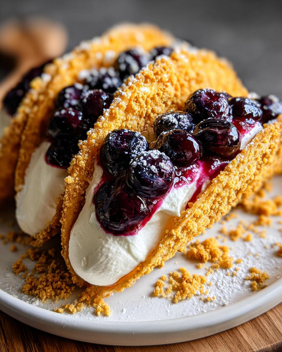 Blueberry Cheesecake Tacos - detail 3