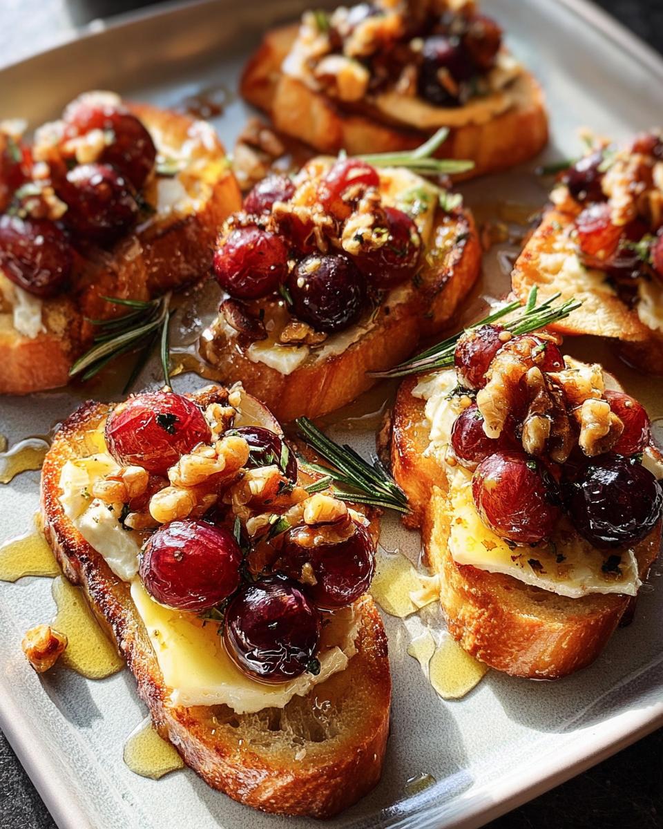 Irresistible Brie Grape Crostini Recipe in Just 25 Minutes 5 Brie Grape Crostini - detail 1