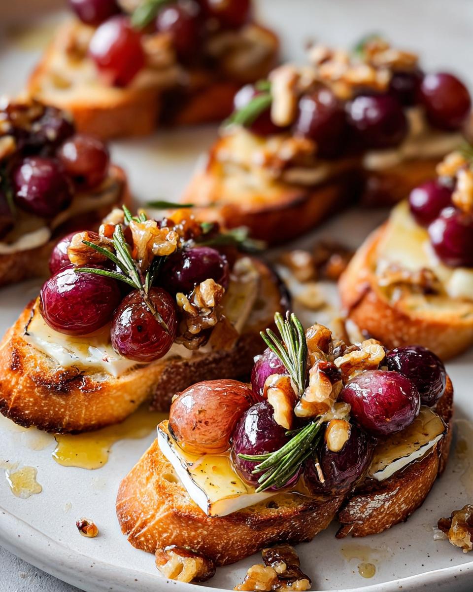 Irresistible Brie Grape Crostini Recipe in Just 25 Minutes 6 Brie Grape Crostini - detail 2
