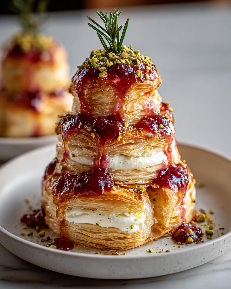 30-Minute Burrata Puff Pastry Trees: A Festive Masterpiece 7 Burrata Puff Pastry Trees - detail 2
