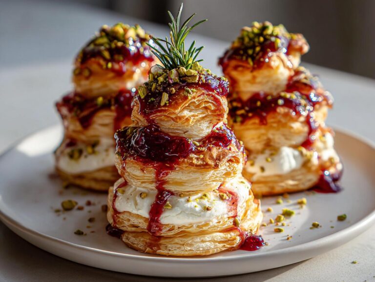 Burrata Puff Pastry Trees