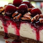 CHERRY PECAN CHEESECAKE