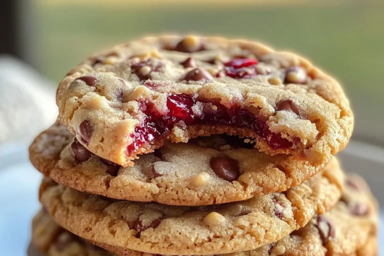 CHERRY-STUFFED CHOCOLATE CHIP COOKIES