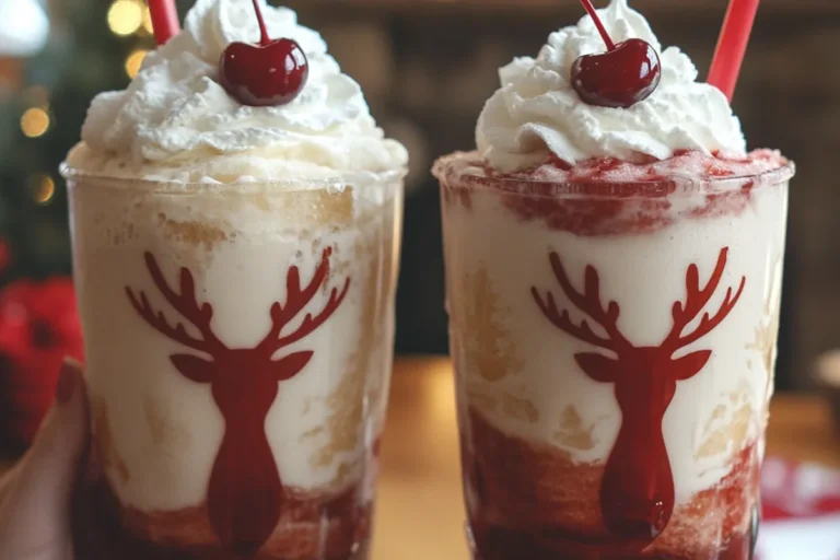 CHRISTMAS CHERRY VANILLA MILKSHAKE
