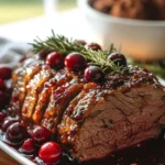 CRANBERRY GLAZED ROASTED TURKEY BREAST