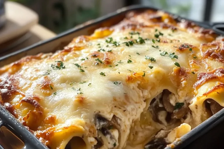 CREAMY MUSHROOM LASAGNA
