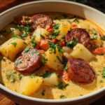 Creamy Cajun Sausage Potato Soup in 1 Pot - Southern Comfort 7 Cajun Sausage Potato Soup