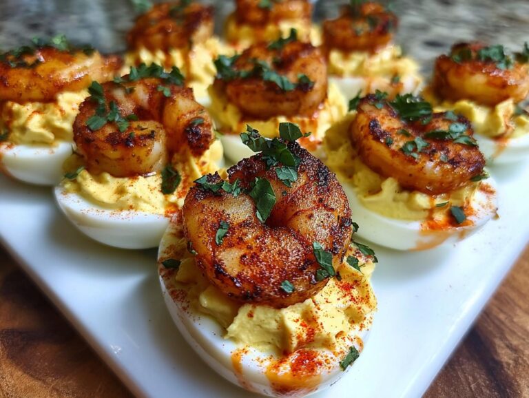Cajun Shrimp Deviled Eggs