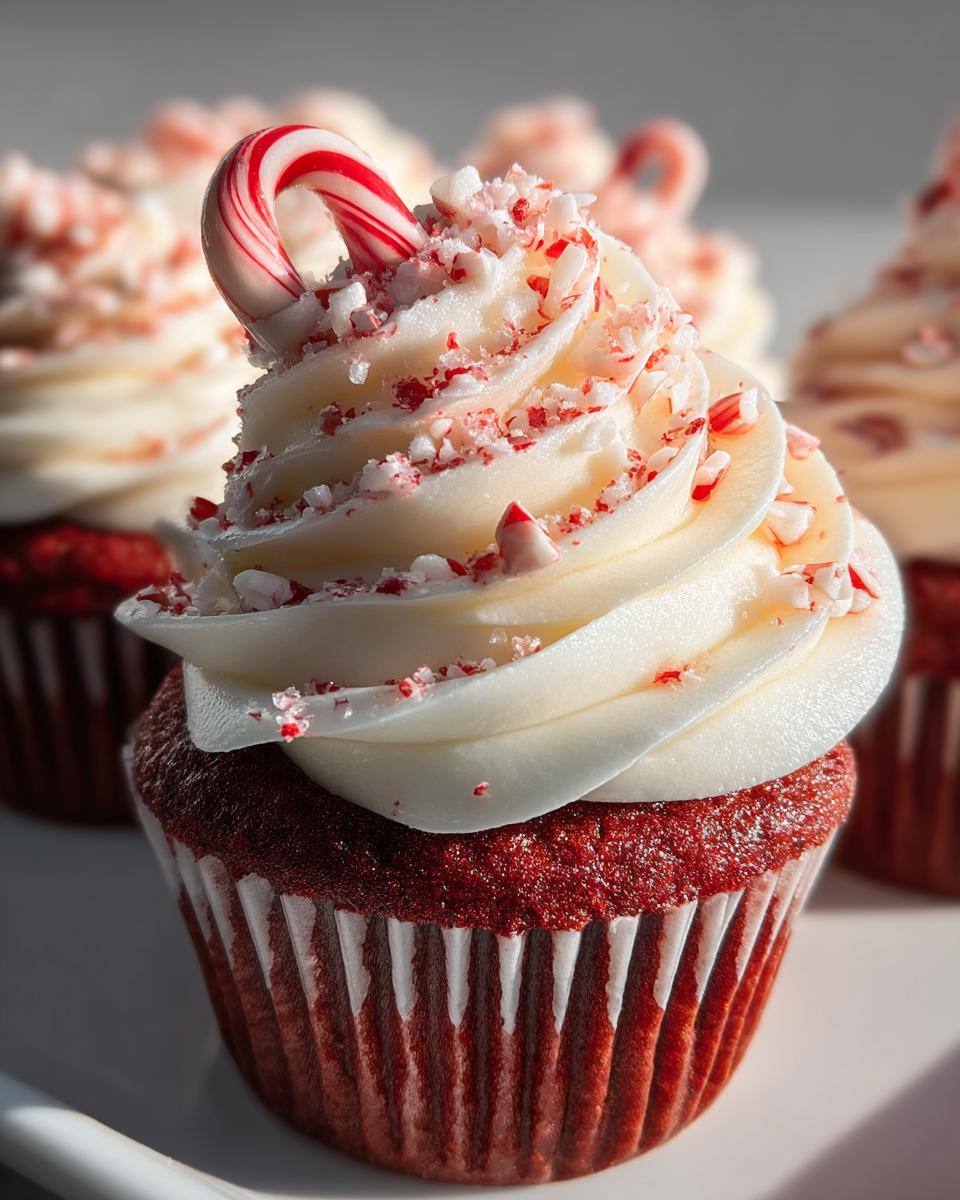 24 Irresistible Candy Cane Cupcakes That Steal the Show 5 Candy Cane Cupcakes - detail 1
