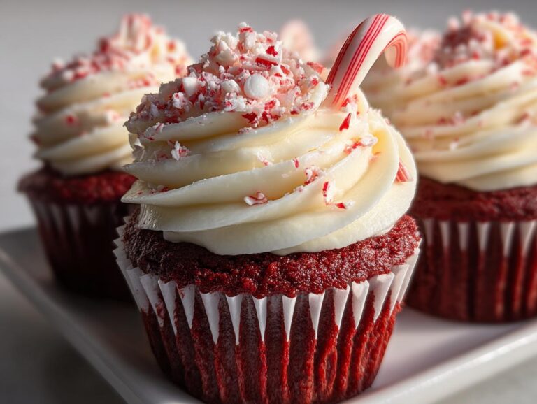 Candy Cane Cupcakes
