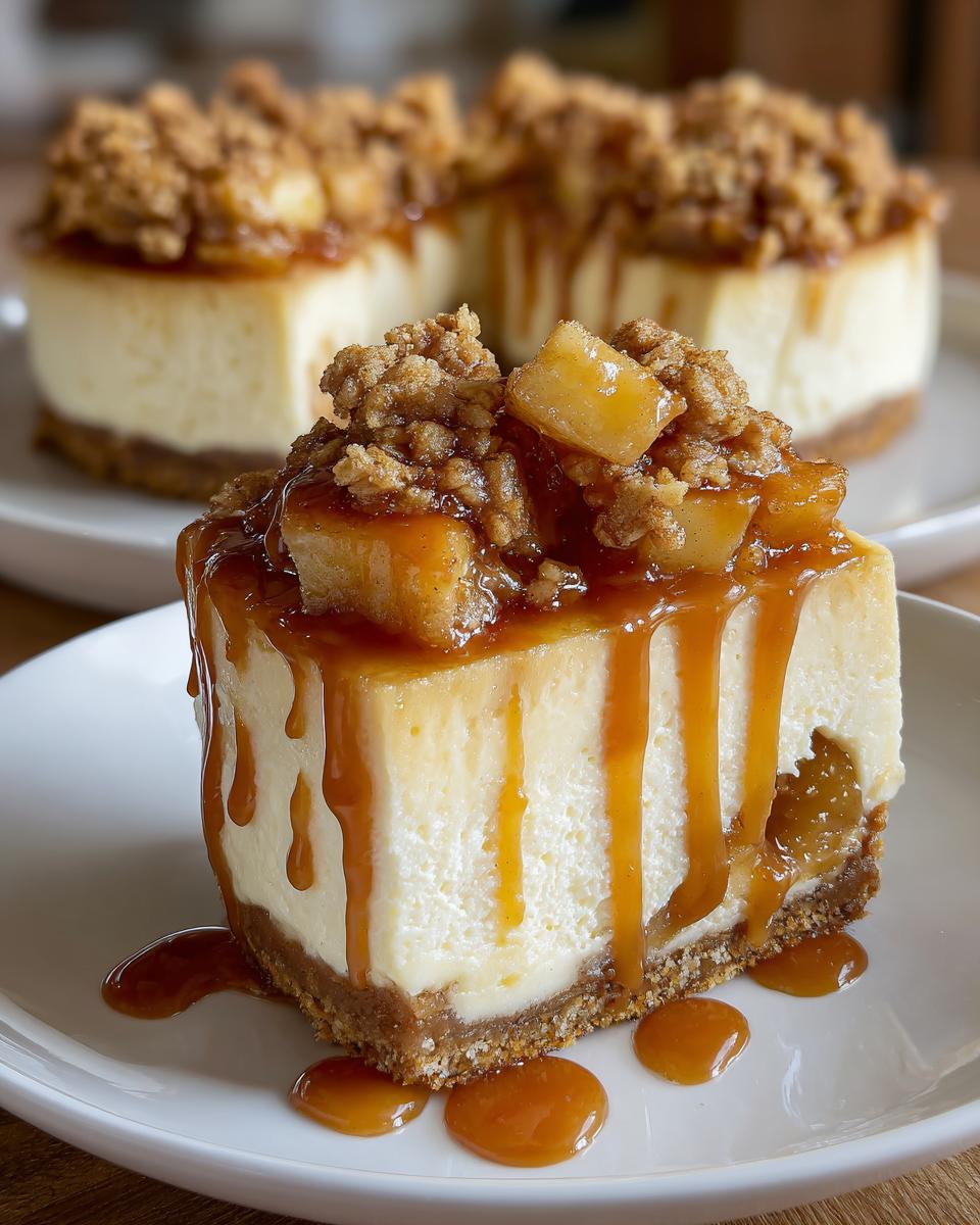 Irresistible Caramel Apple Cheesecake with 3 Layers of Bliss 8 Caramel Apple Cheesecake - detail 3