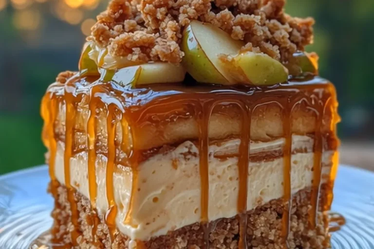 Caramel Apple Cheesecake Bars
