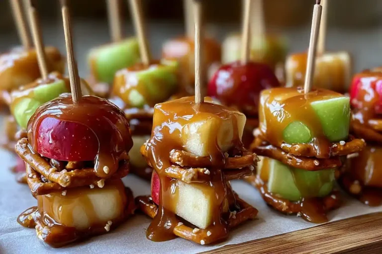 Caramel Apple Pretzel Bites
