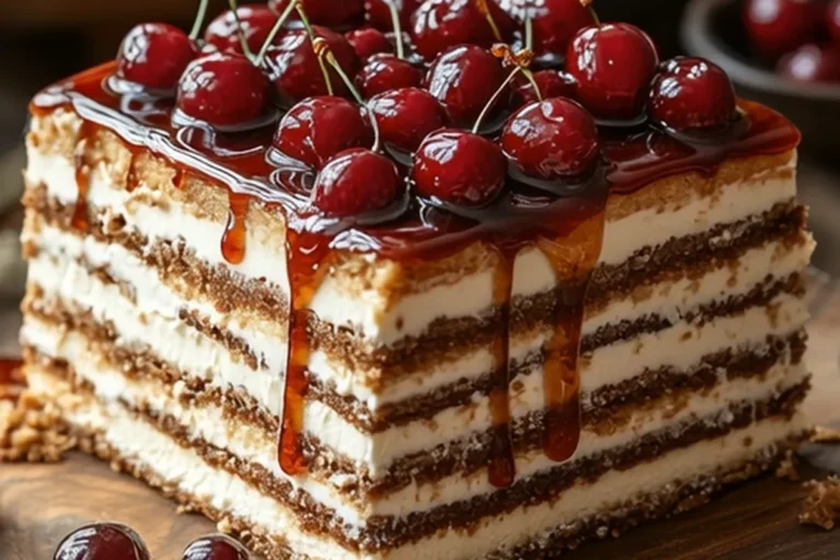 Caramel Cherry Layer Cake