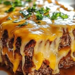 Cheddar Melt Beef Meatloaf