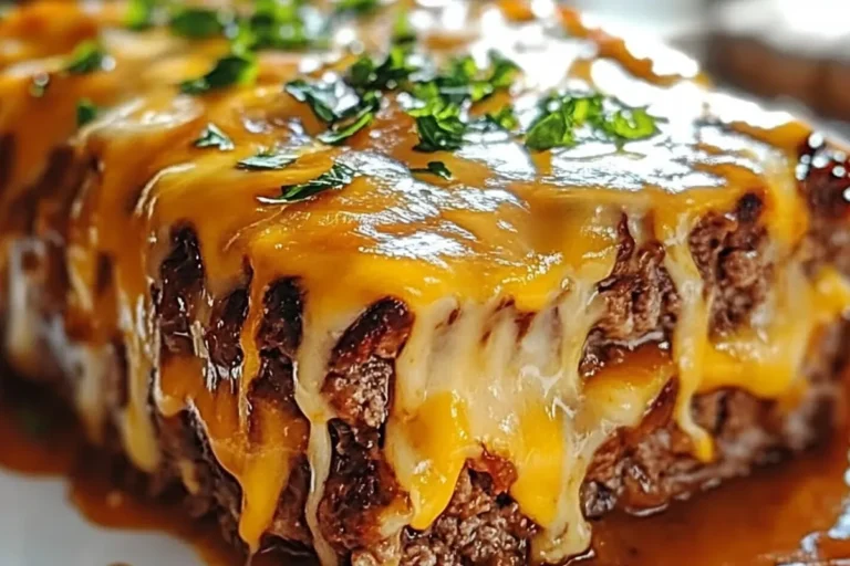 Cheddar Melt Beef Meatloaf