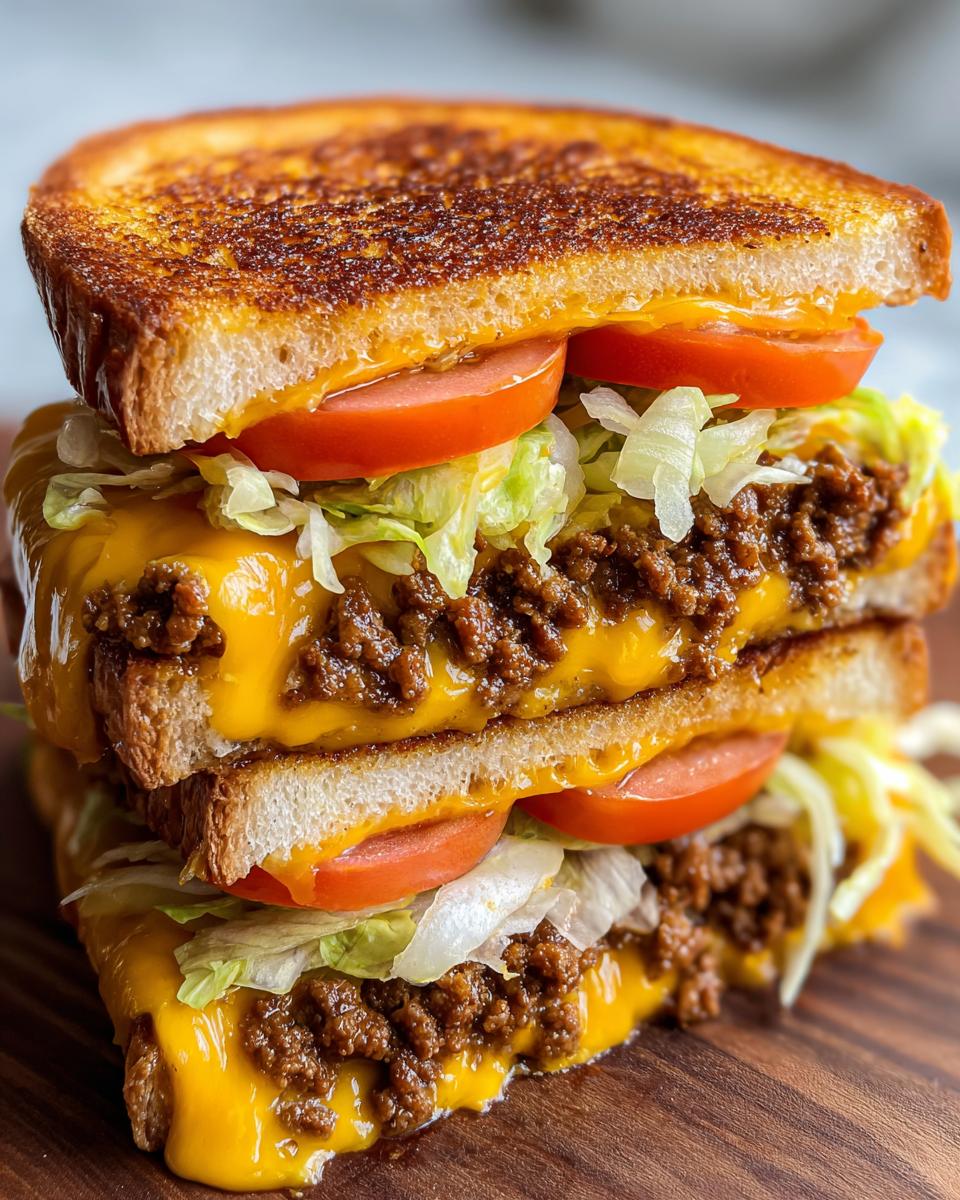 Easy 20-Minute Cheeseburger Grilled Cheese Recipe 6 Cheeseburger Grilled Cheese - detail 1