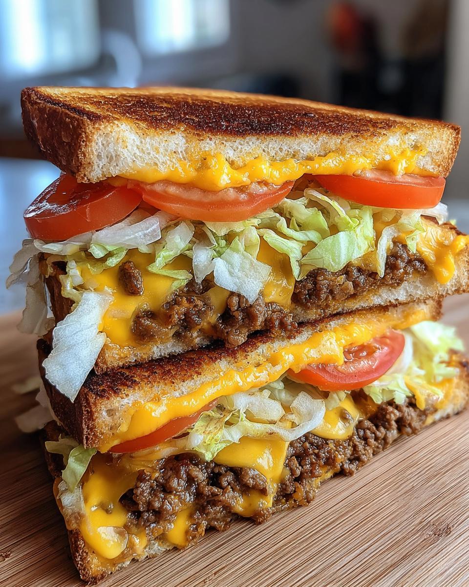 Easy 20-Minute Cheeseburger Grilled Cheese Recipe 8 Cheeseburger Grilled Cheese - detail 3