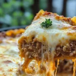 Cheesy Beef Lasagna layers