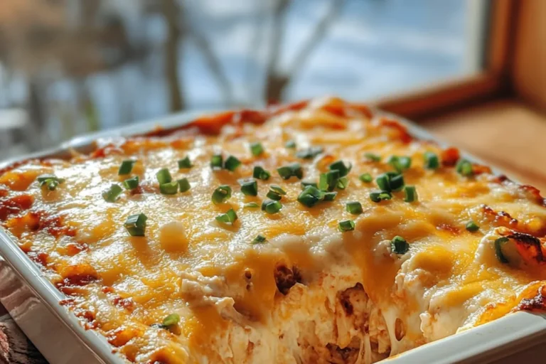 Cheesy Chicken Enchilada Casserole